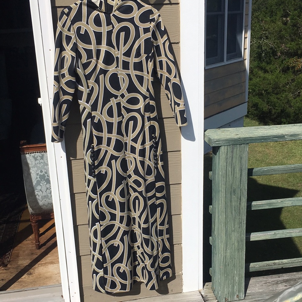 Vtg alfred werber geometric dress